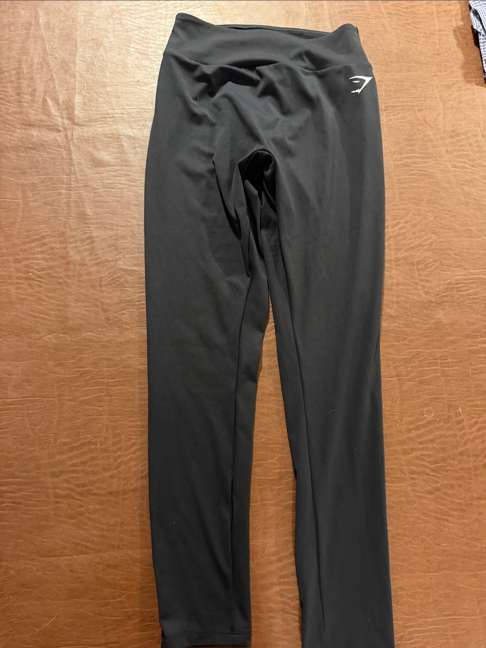 Gymshark Black High-Waist Performance Leggings scrunchbutt large